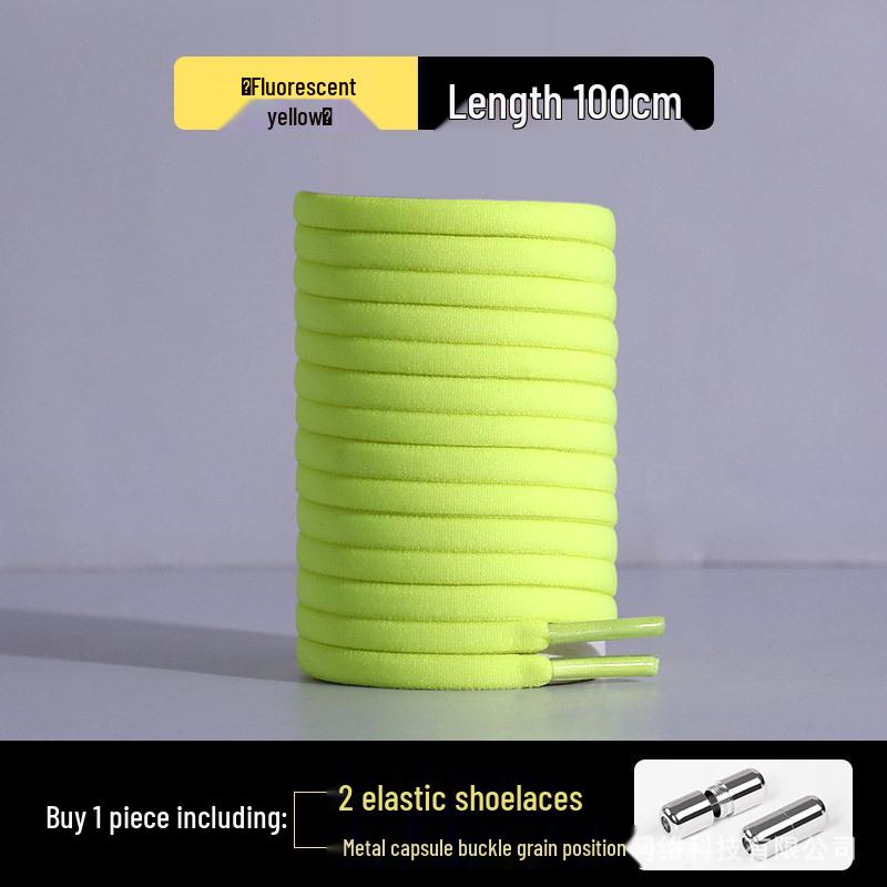 Elastic No-Tie Half-Round Shoelaces for Kids & Adults - Black & White