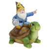 Dwarf Turtle Solar Garden Statue, Outdoor Lawn Solar Lamp Decorative Animal Ornaments