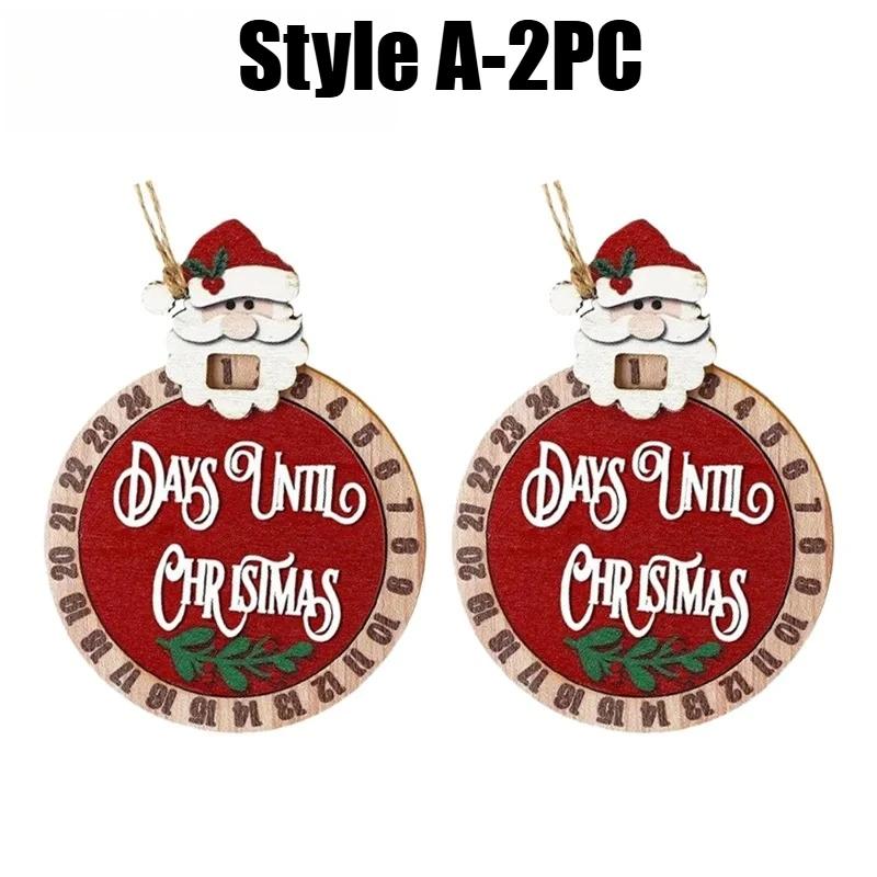 Christmas Countdown Hanging Decoration Reusable Advent Calendar with Sliding Ornaments Festive Holiday Decor for Home