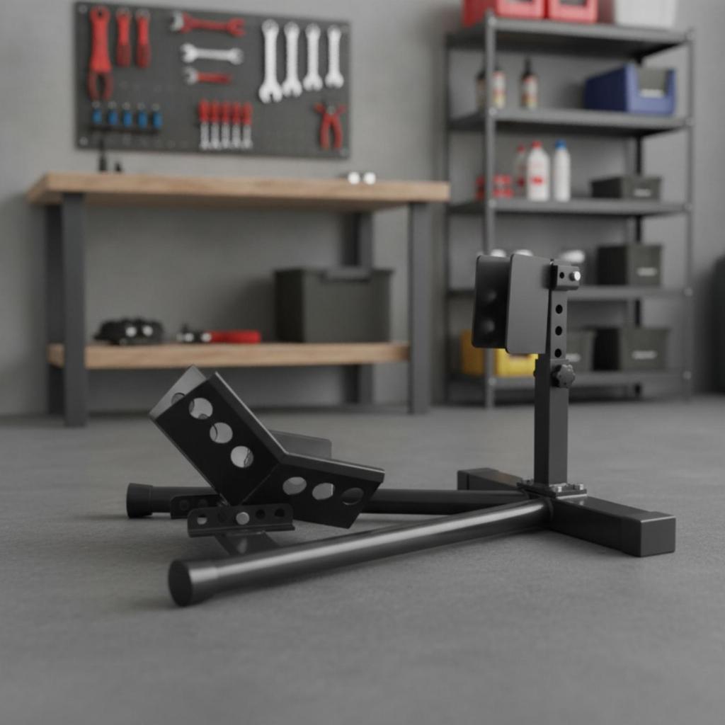 Heavy Duty Motorcycle Front Wheel Stand Stable with Adjustable
