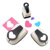 Heart-Shaped Paper Punch Set 9/16/25mm Embossing Machine for Scrapbooking DIY Card Making Zinc Alloy