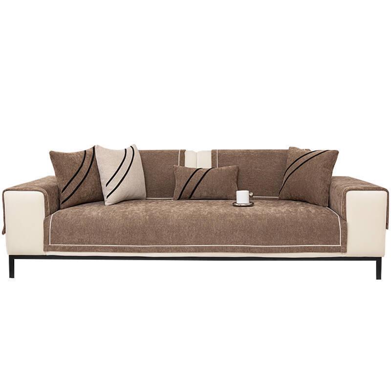 Chenille All-Season Luxury Sofa Cushion Cover - Non-Slip, Lightweight, High-End Design for Leather Sofas
