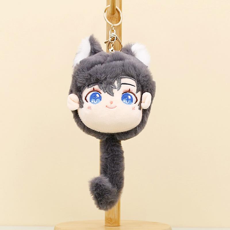 

Keychain Snuggly Plush Genshin Impact Xiao Alhaitham Adorable Big Toy Head чорний
