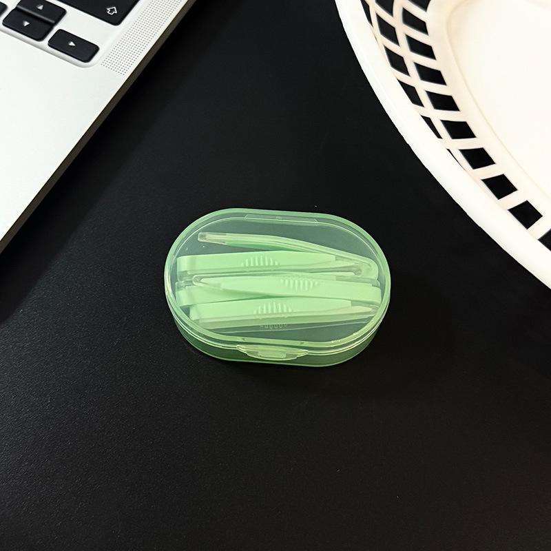 5 Pcs/Set Contact Lens Inserter Wearing Tool Contact Lenses Tweezers Travel Kit for Eye Care Contact Lens Accessories