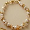 High-quality hot-selling natural stone crystal pearl handmade beaded bracelet Bohemian holiday bracelet Wenwan jewelry