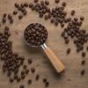 Stainless Steel Wood Handle Coffee Scoop 30ML Coffee Bean Spoon Coffee Measuring Spoon  Baking