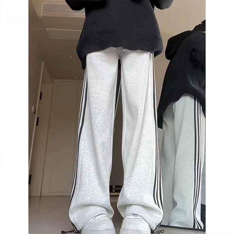 

2024 Women s High-Waist Wide-Leg Summer Sweatpants: Light, Elegant, and Casual S