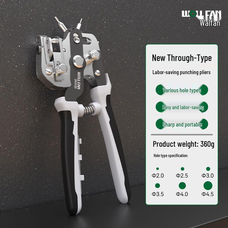 

Дырокол для кожаных ремней и часовых люверсов - Инструмент для пробивки, экономящий силы