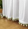 Horizontal Wardrobe Curtain with Rail - Sheer Dust Cover & Decorative Pull, No-Drill Installation.