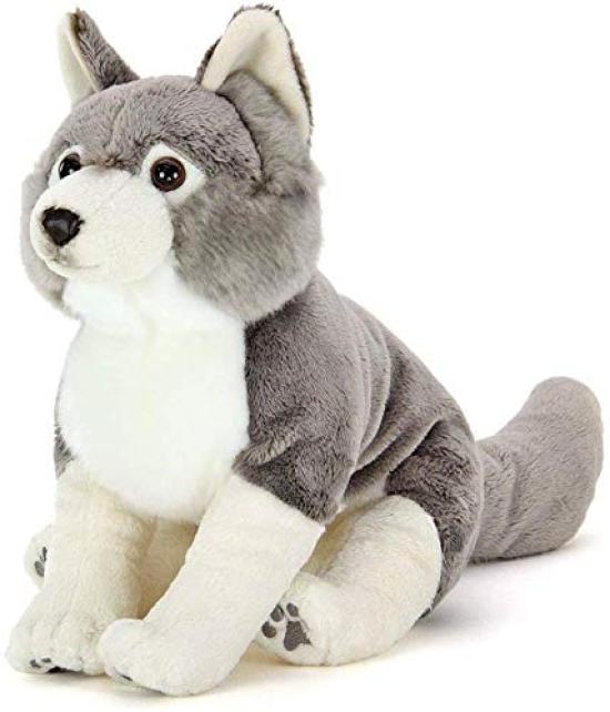 Carolata Wolf Plush Toy Animal Realistic Animal Toy Doll Gift Present Birthday Christmas Present (Parent/Real Family/Soft Touch) (Twice Tested) /