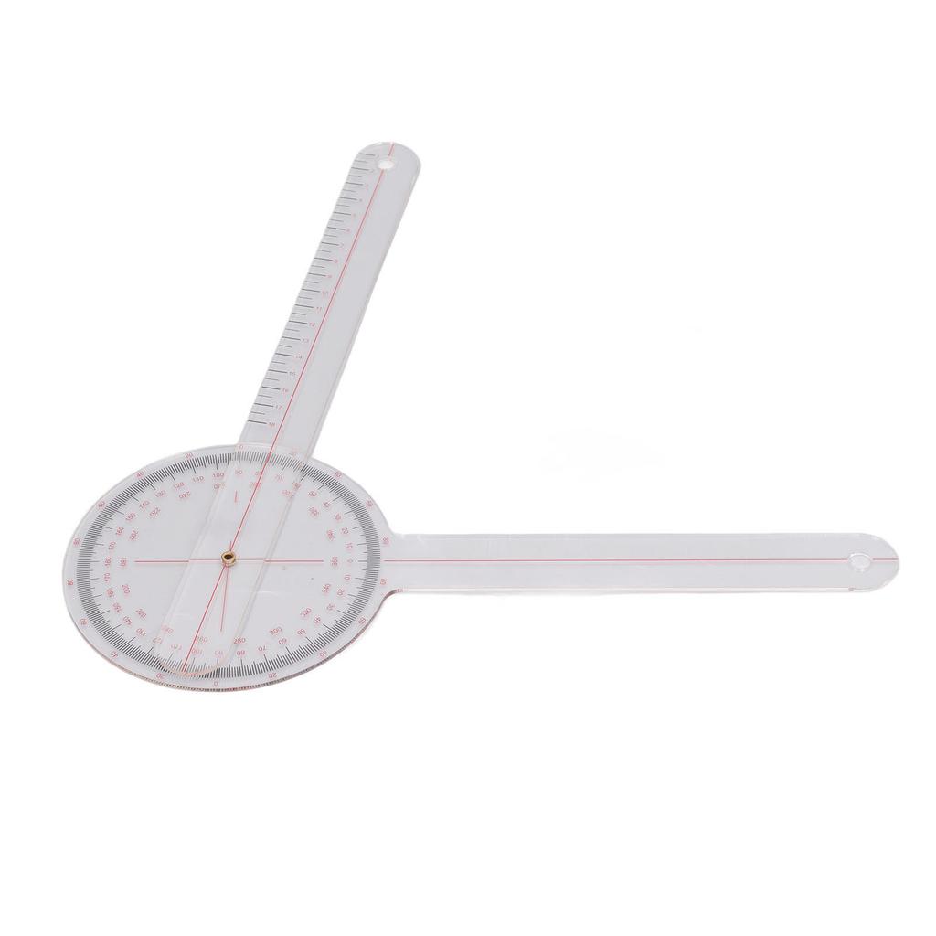 Orthopaedic Use Goniometer 360 Degrees Physical Therapy Angle Protractor Ruler for Knee Joint Elbow Shoulder Large
