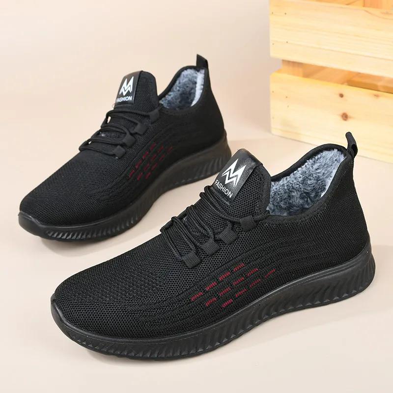 WTEMPO Осенне-зимние плюшевые кроссовки большого размера со шнуровкой — фото 4