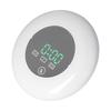 LED Digital Alarm Clock Mirror Clock Thermometer Clock 7 Color Electronic Clock for Bedroom Office
