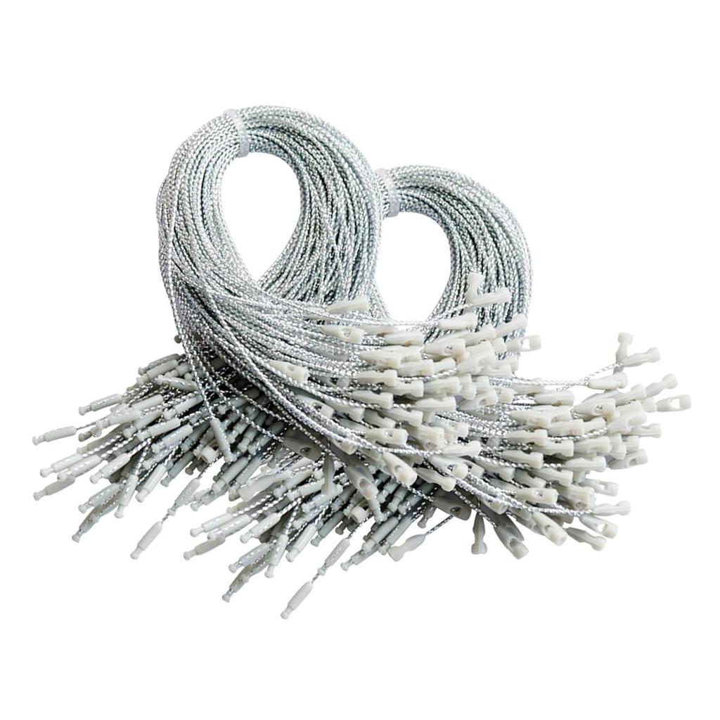 Sznurek do zawieszania ozdób z zatrzaskami blokującymi, wstępnie przycięta poliestrowa linka do bombek choinkowych i świątecznych dekoracji