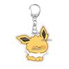 Hot Pocket Anime Leafeon Sylveon Game Acrylic Keychain Charm Umbreon Eevee Cartoon Character Pattern Key Ring Ornament Gifts Toy