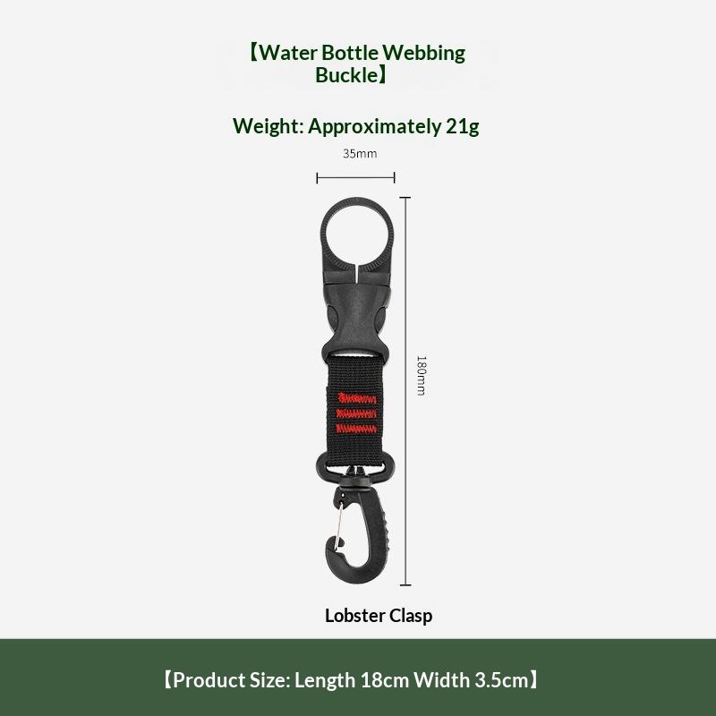 1Pc Nylon Webbing Buckle Hook Climb Carabiner Belt Backpack Hanger Hooks Clip Multifunction Water Bottle Holder Clip