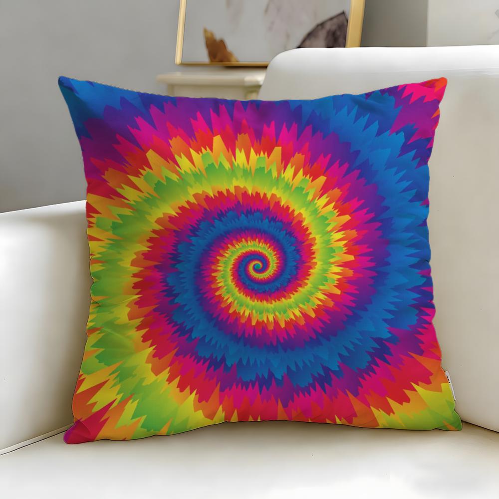 Retro Patterns Cushion Cover Soft  EasyWash Pillow Case  Versatile for Couch Bed Travel and Office