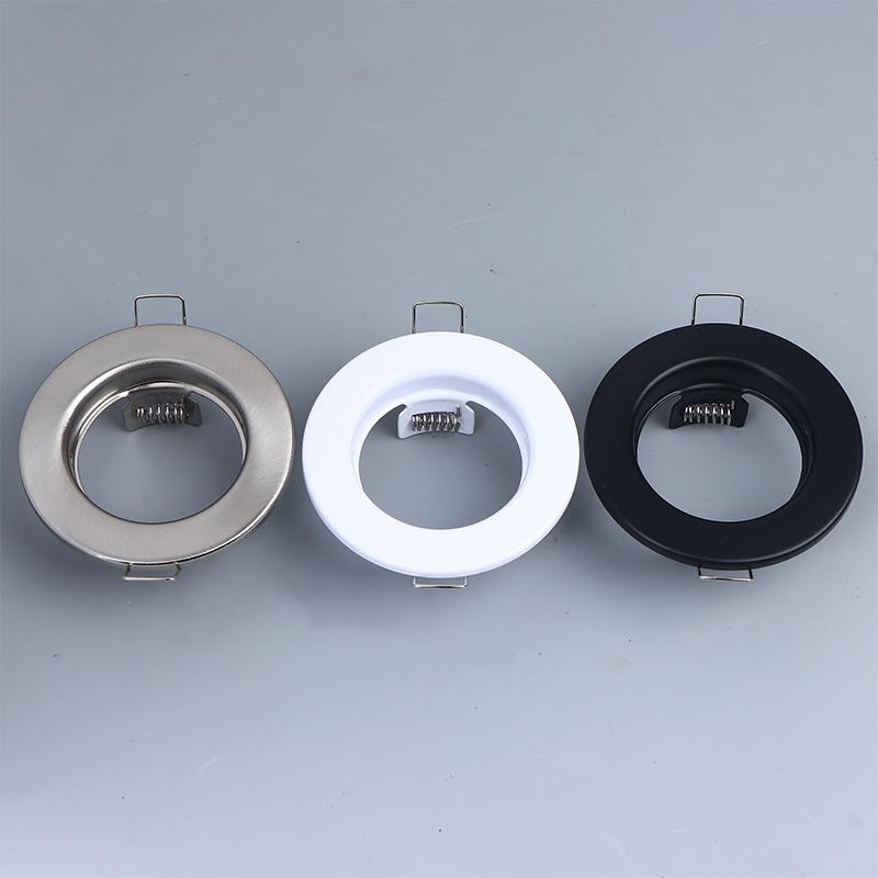 Led Downlights Frame Round Fixture Adjustable Downlight Led Holders Cutout For Mr16 Gu10 Bulb Holder Recessed Led Spot Light