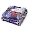 Stardust Crusaders Blankets Bizarre Adventure Flannel Throw Blanket Airplane Travel Printed Ultra-Soft Warm Bedspreads