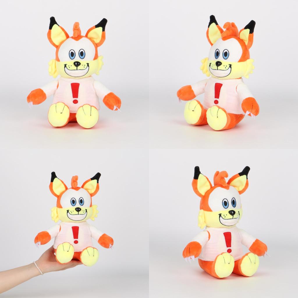 Bubsy Plush Fox Toy Animal Stuffed Doll Cartoon Kids Bedroom Decoration Gift