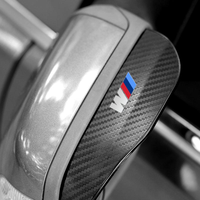 Car Side Rear View Mirror Rain Eyebrow Visor Rain Shield Shade Cover Sticker For BMW M Power Performance M3 M5 X1 X3 X5 X6 E46