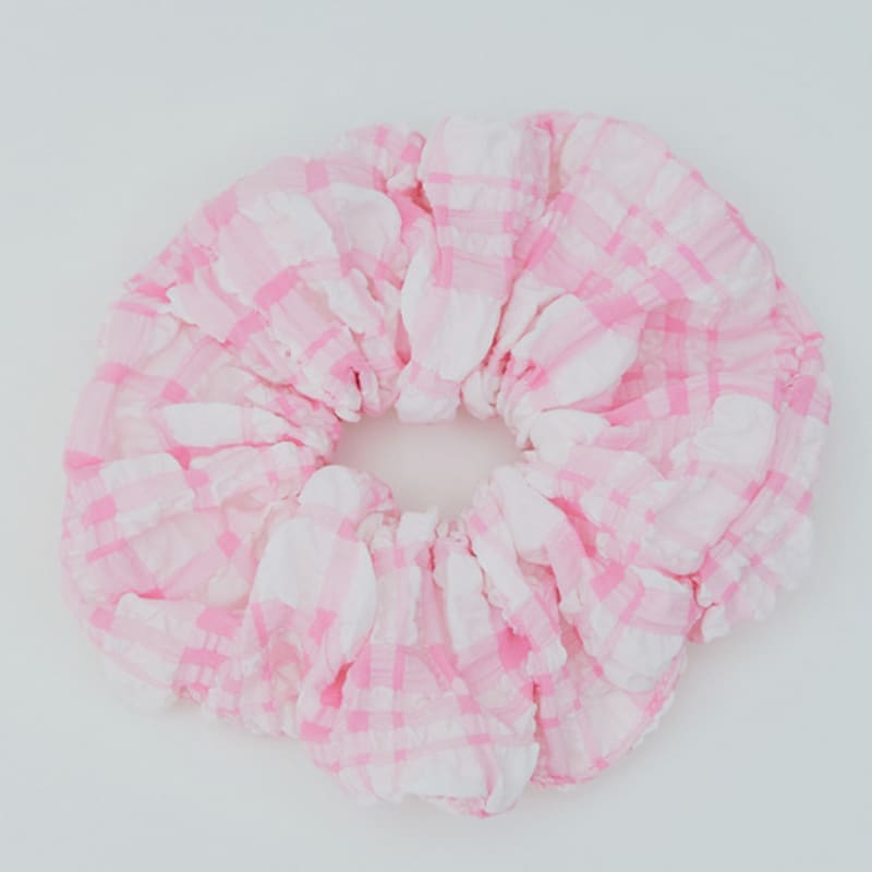 RMRN [greenleaf] Check Scrunchie_2 Farben