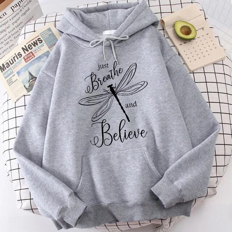 Women's Casual Dragonfly Sweatshirt Gothic Top Y2k Hoody Pullover Breathable Comfortable Design Graphic Streetwear Women Clothes