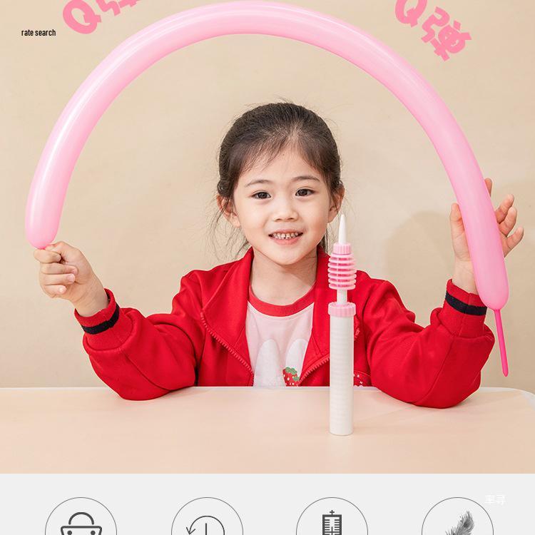 Manual Inflatable Latex Balloon Pump | Portable Push-Pull Air Inflator for Long Balloons