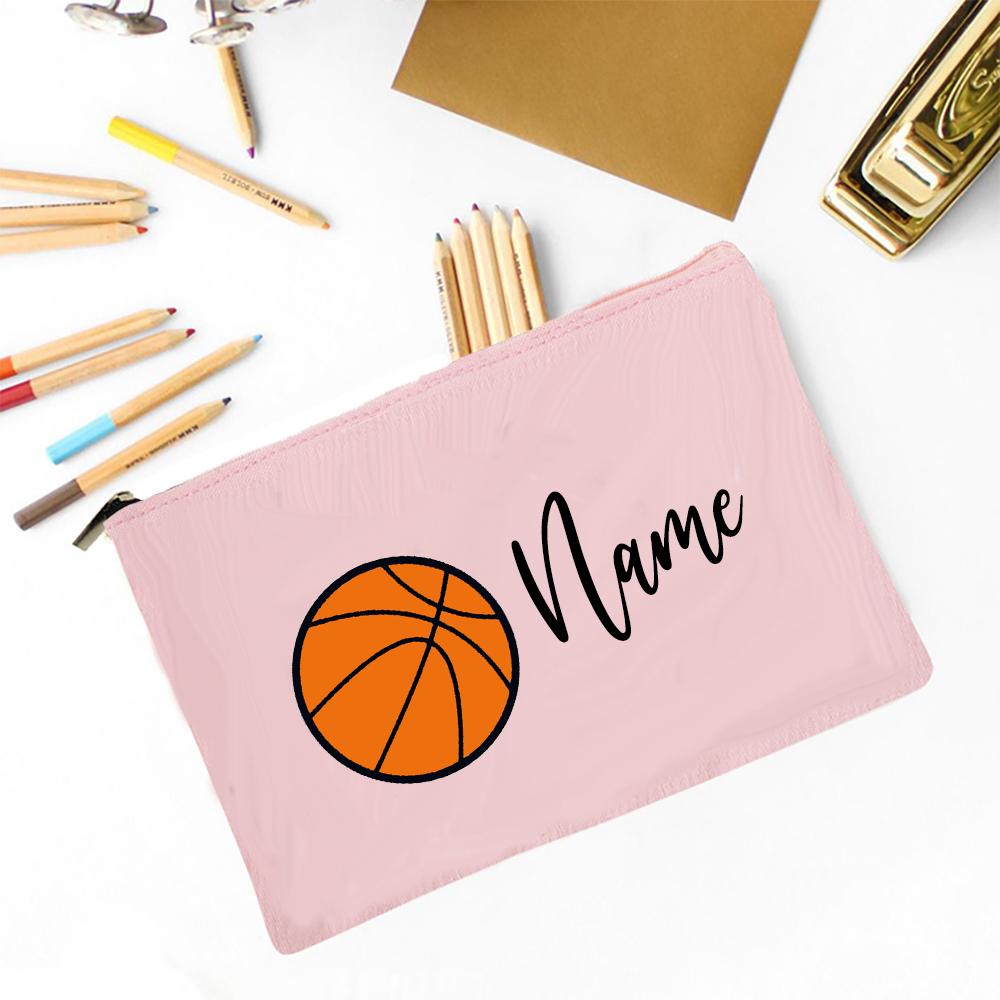 Personalised Football Pencil Bag Custom Name Pencil Case School Stationery Supplies Storage Bags Christmas Birthday Gift for Kid