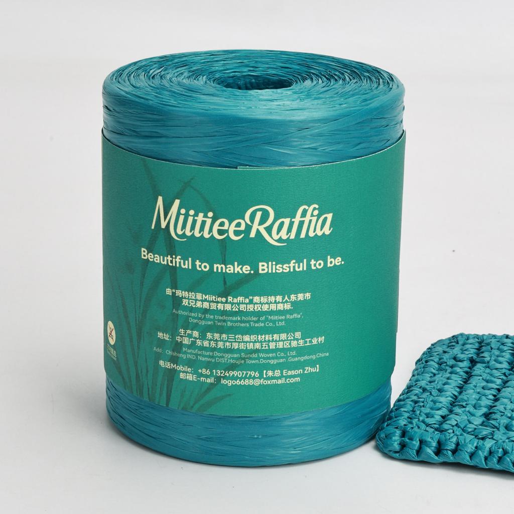 MT001-MT087 Natural Raffia Yarn For Wrapping Knit Wire Natural Color Matte Texture Raffia Paper Ribbons For Hat DIY Decoration