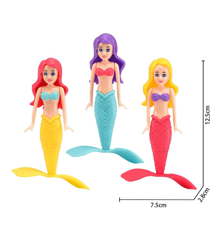 Mermaid Shell Water Play Toys - Sinking & Rotating for Kids
