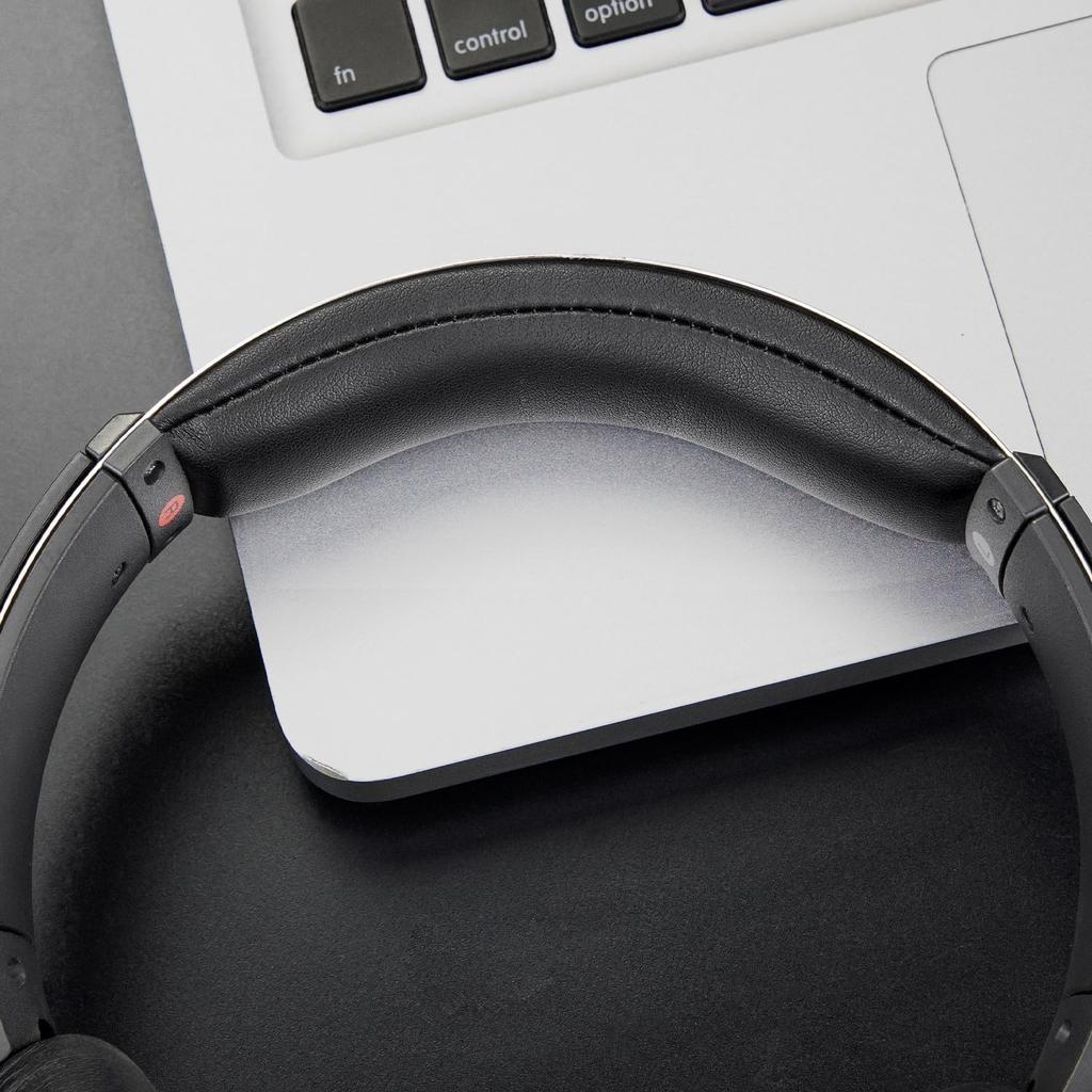 SOULWIT Headband Replacement Pad Kit for Sony Headband Upper Cushion Cover Compatible Headstrap Repair Easy DIY Installation Black MDR-XB550 (XB550