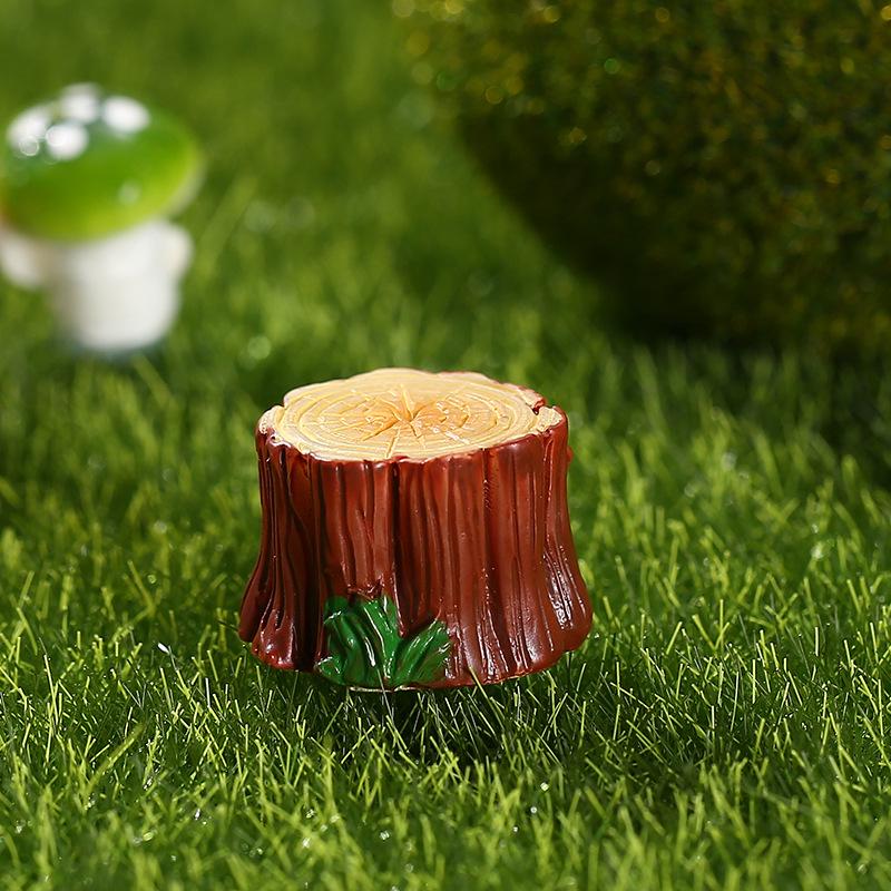 ZAKKA Creative Resin Tree Stumps for Moss Micro Landscaping Ornaments