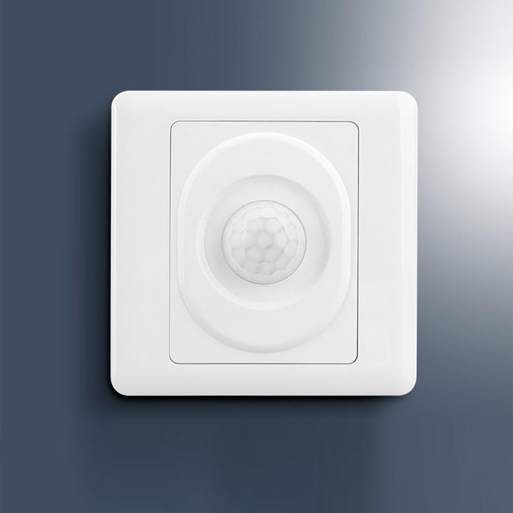 AC 220V LED PIR Motion Sensor Light Switch Infrared Human Body Detection Auto On Off Light Smart Switch for Corridor Staircase