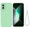 For Infinix GT 30 Pro 5G Liquid Silicone Case Phone Back Cover with Hand Strap