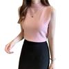 Summer New Bottoming Shirt Women's Summer Slim-fitting Thin Sweater Sleeveless Knitted Sweater with Vest Short Top