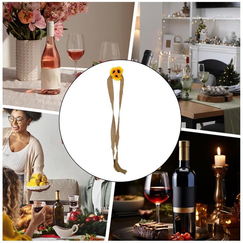 Floral Garlands For Decor Sunflower Fake Garland Rustic Realistic Flower Ribbon Decoration For Indoor Outdoor Wall Table Fence