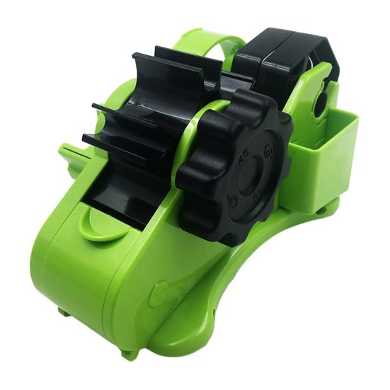 Multi-Function Tape Dispenser with Automatic Roller Cutter Adjustable Length Setting Efficient Cutting Divider Channel for Gift Wrapping Office