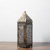 Lanterna Portacandela in Metallo, Portacandela Lanterna Marocchina Vuota Retrò, Adatta per Decorazioni Domestiche, Decorazione Rustica Retrò da Fattoria per Parete, Candela Non Inclusa