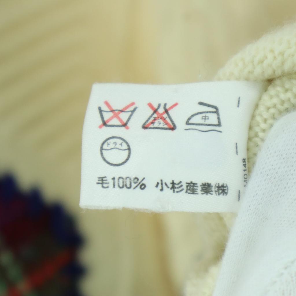 KENZO GOLF 90s Old Long Sleeve Knit 1 Ivory Men's Used