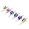 6 Pcs Electronic Finger Counter Portable Lightweight Adjustable Ring Clicker Counter with LED Light