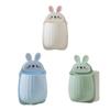 Punch-free Wall-mounted Mobile Bathroom Makeup Organizer Phone Remote Control Storage Box Cute Rabbit Wall Hanging Storage Rack