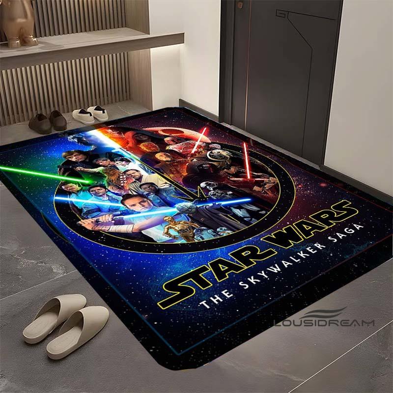 

Star Wars cartoon rug, suitable for living room, retro galaxy space starship pattern, large non-slip doormat, bathroom mat, home 160cm x 230cm