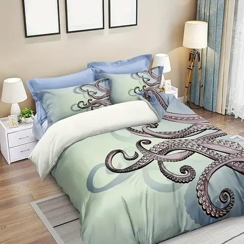 Comforter Octopus With Octopus Pattern Suitable For Children Boys Girls And Adults Soft Comfortable Breathable