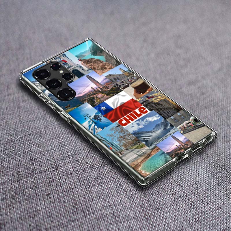 

Chilean Urban Landscape Art Phone Case For Samsung Galaxy S24 S23 S21 S20 FE S22 S26 Ultra S25 Edge S10 Plus Cover Clear TPU Cap Samsung S21 Plus