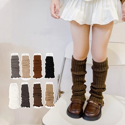 Baby Pile Socken Kinder Beinlinge Lolitas Gestrickte Socken Baby Mädchen Warme Süße Süße Ballett Stulpen Lange Strümpfe Gestrickte Beinstulpen