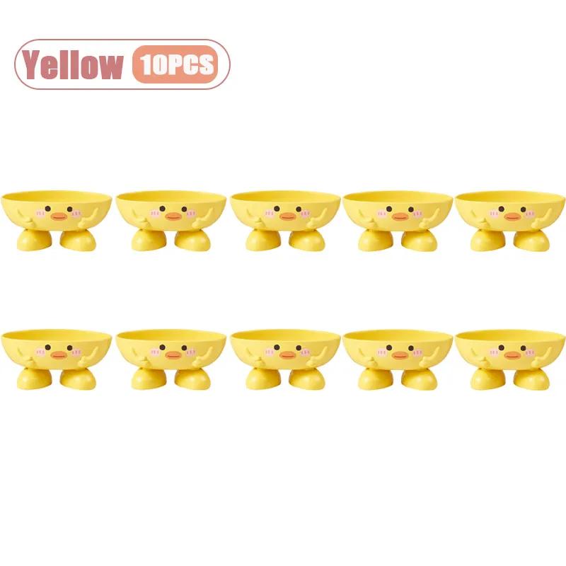 Cute Yellow Duck Soap Dish Creative Soap Holder for Bathroom Durable Plastic Shower Organizer Fun Gift for Bath Accessories