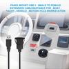 1M Socket Cable USB 3.0 Auto Car Mount Male to Female Extension Cord Dashboard Panel Square Audio L