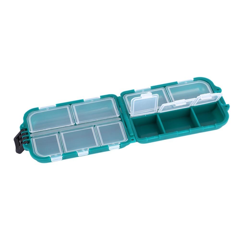 3 Stück 10 Fächer Haken Aufbewahrungskoffer Doppellagige Köder Aufbewahrungsbox Angelköder Box Köderaufbewahrung