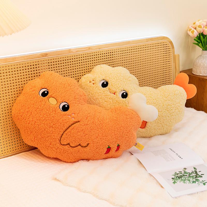 Creative Fried Cartoon Chicken Leg Plush Doll Pillow Children Toy For Room Decor